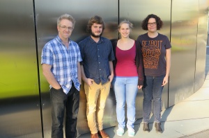 University of Sydney contributors to OSM - me, Tom MacDonald, Jo Ubels and Alice Williamson